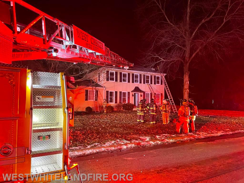 House Fire In West Chester - West Whiteland Fire Company
